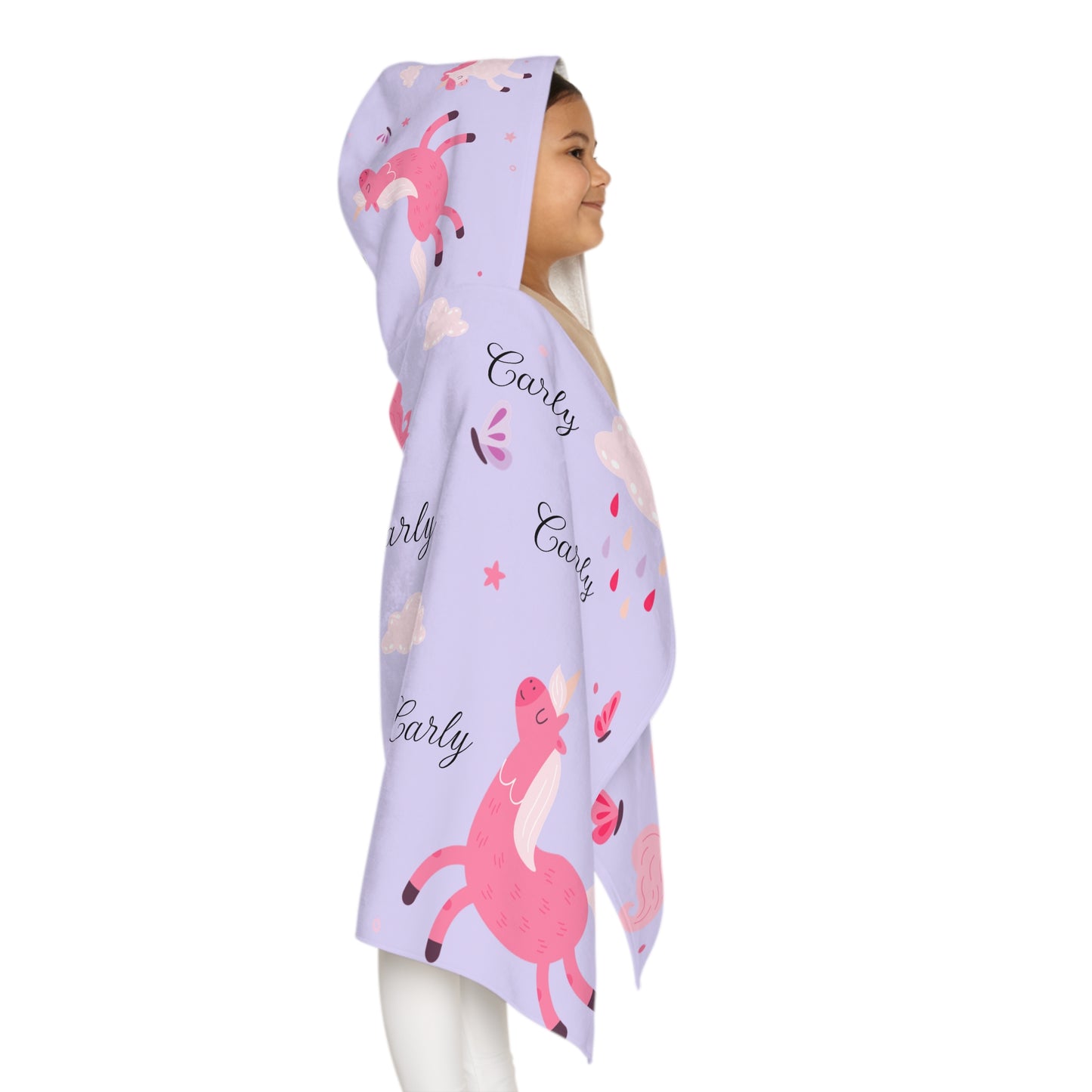 Personalized Unicorn Hooded Towel for Kids — Custom Name ‘Early’