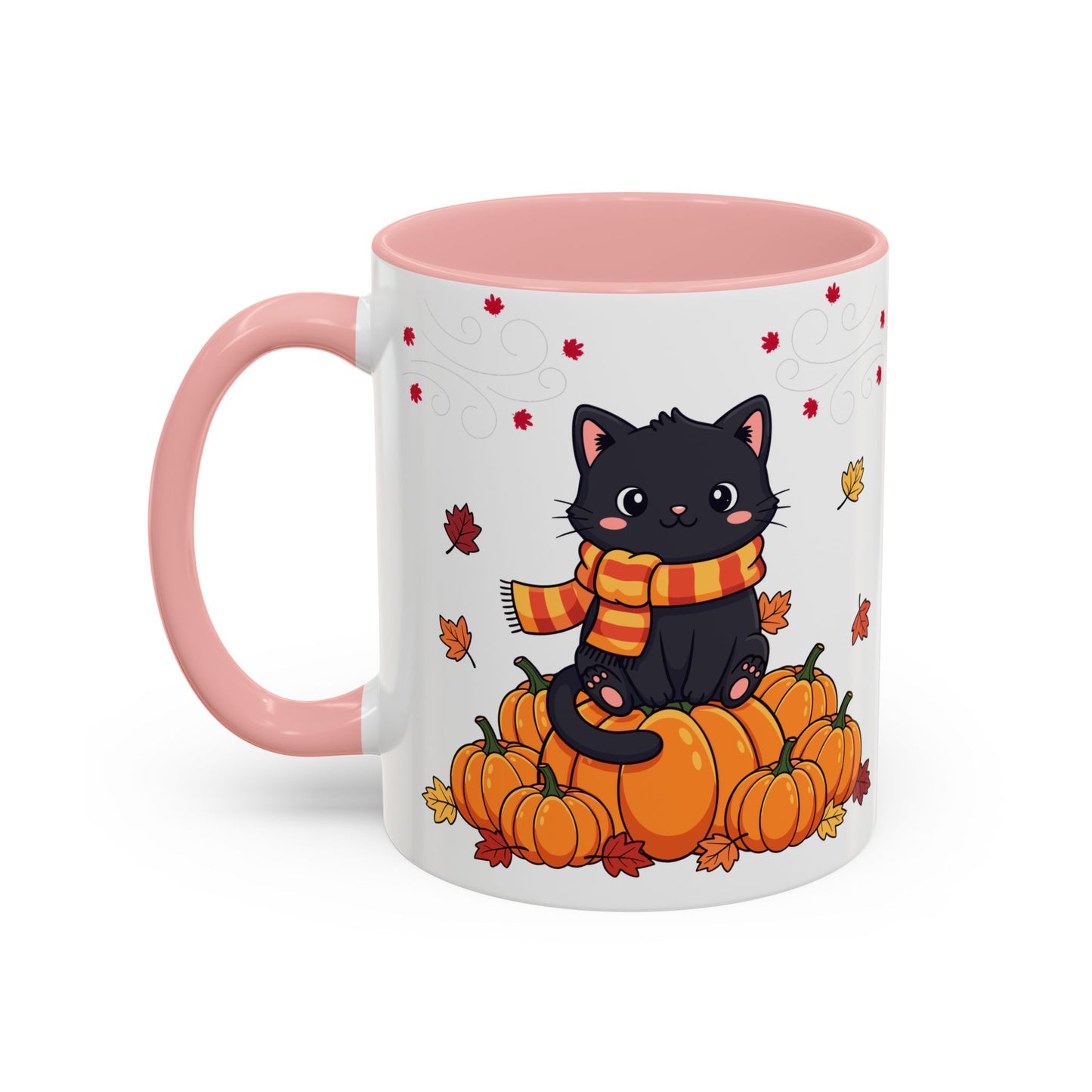 Adorable Pumpkin Cat Coffee Mug