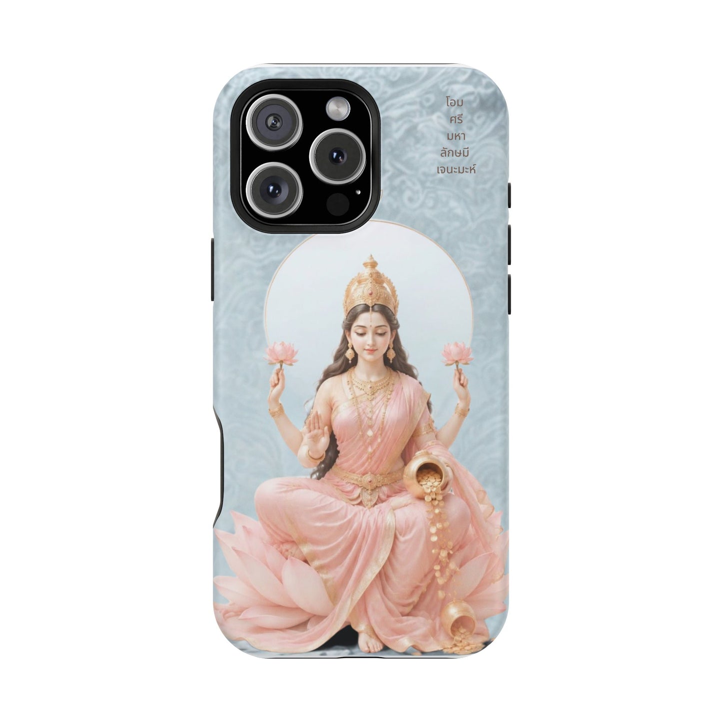 Lakshmi Goddess Phone Case — Magnetic Impact-Resistant Spiritual Protection