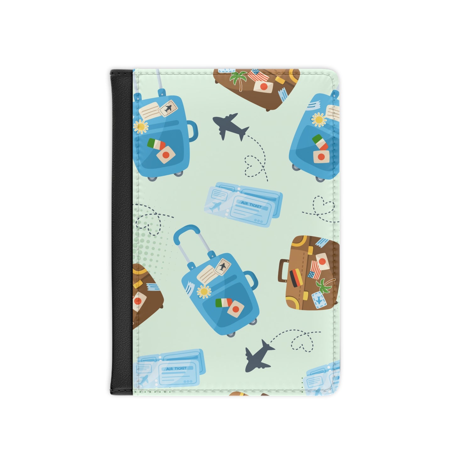 Travel Luggage Passport Cover — Cute Suitcase & Boarding Pass Passport Holder