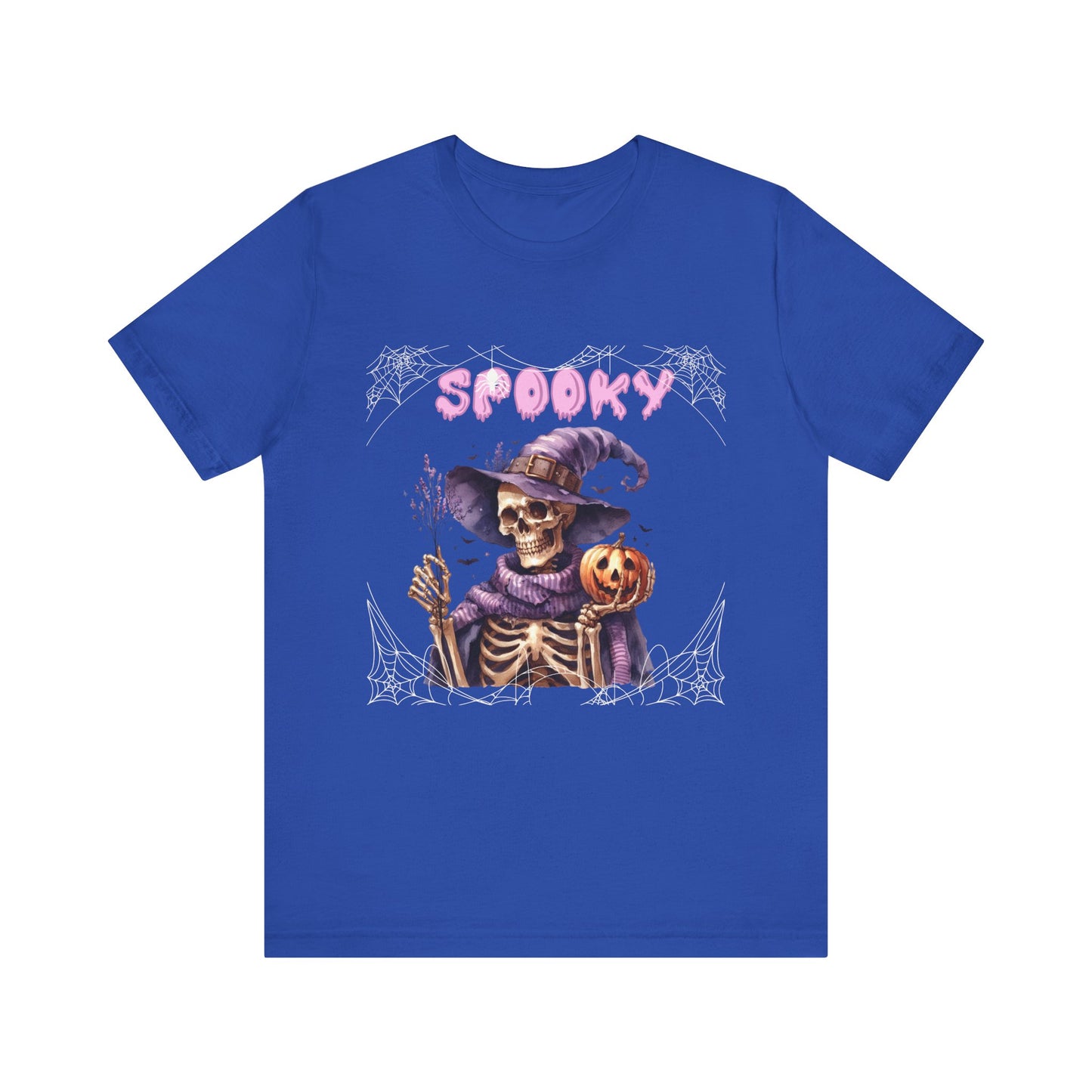 Spooky Skeleton Halloween Tee, Unisex Halloween Shirt, Trick or Treat Apparel, Fall Festivity Clothing, October Celebration Top
