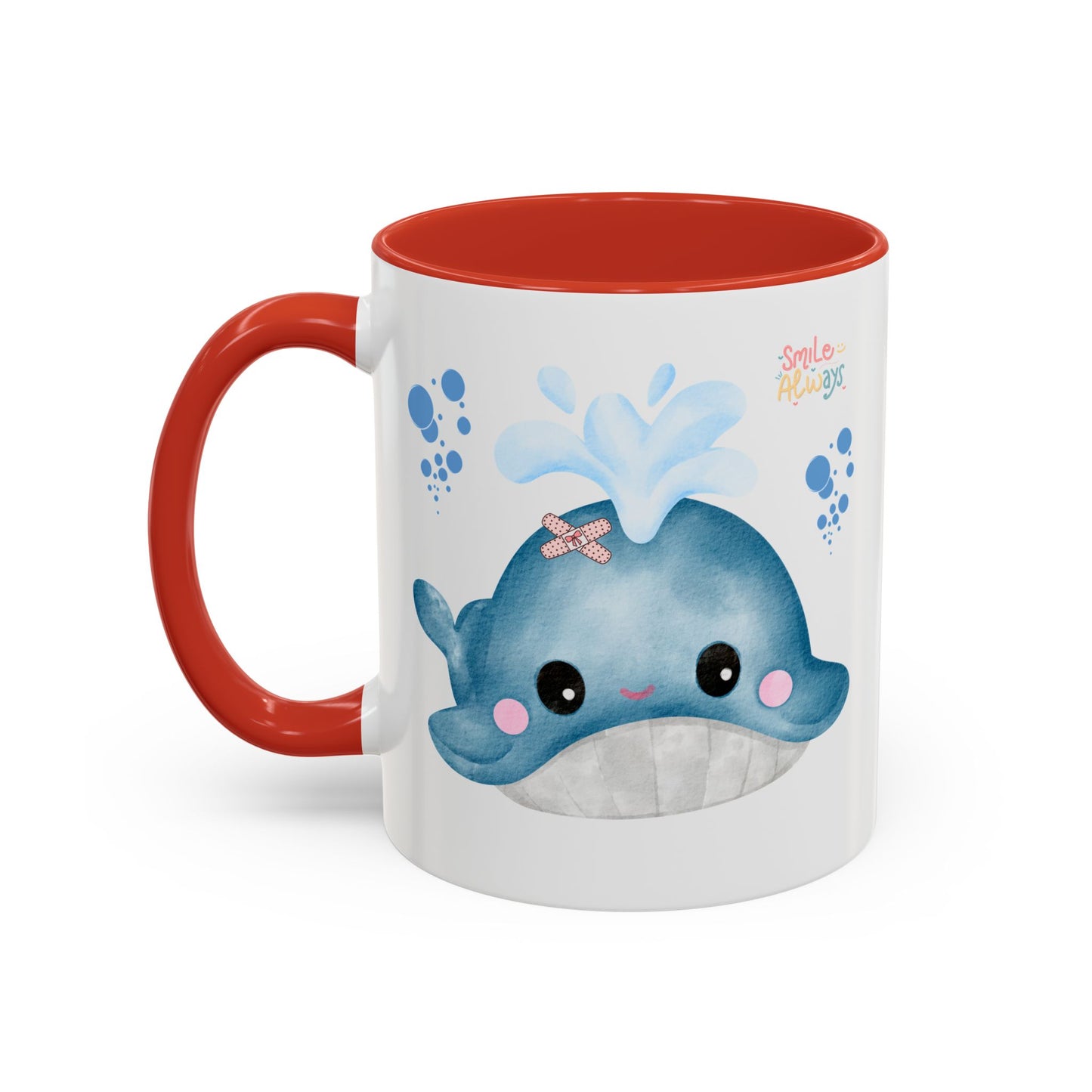 Whale with a bandage and bubble Coffee Mug