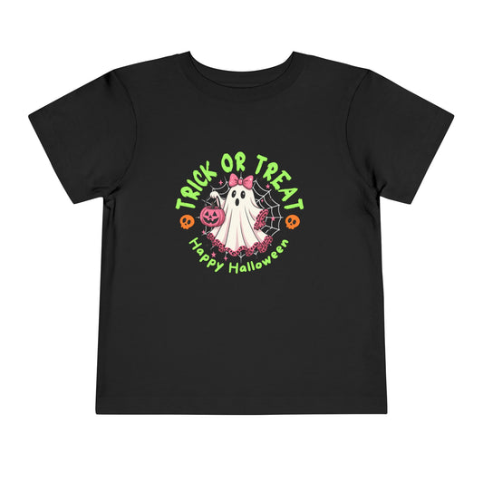 Halloween Toddler T-Shirt, Trick or Treat Tee, Kids Costume Shirt, Spooky Season Apparel, Fall Holiday Gift