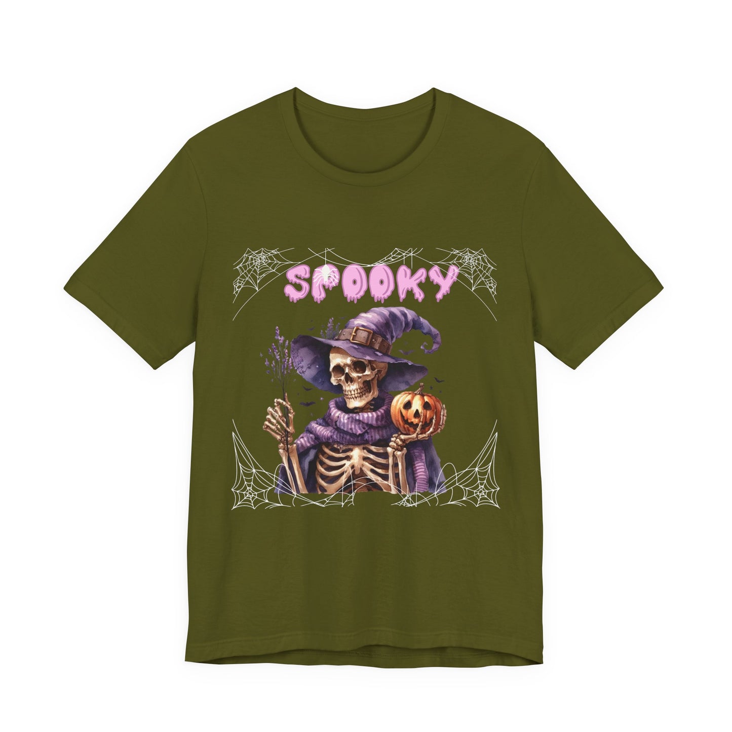 Spooky Skeleton Halloween Tee, Unisex Halloween Shirt, Trick or Treat Apparel, Fall Festivity Clothing, October Celebration Top