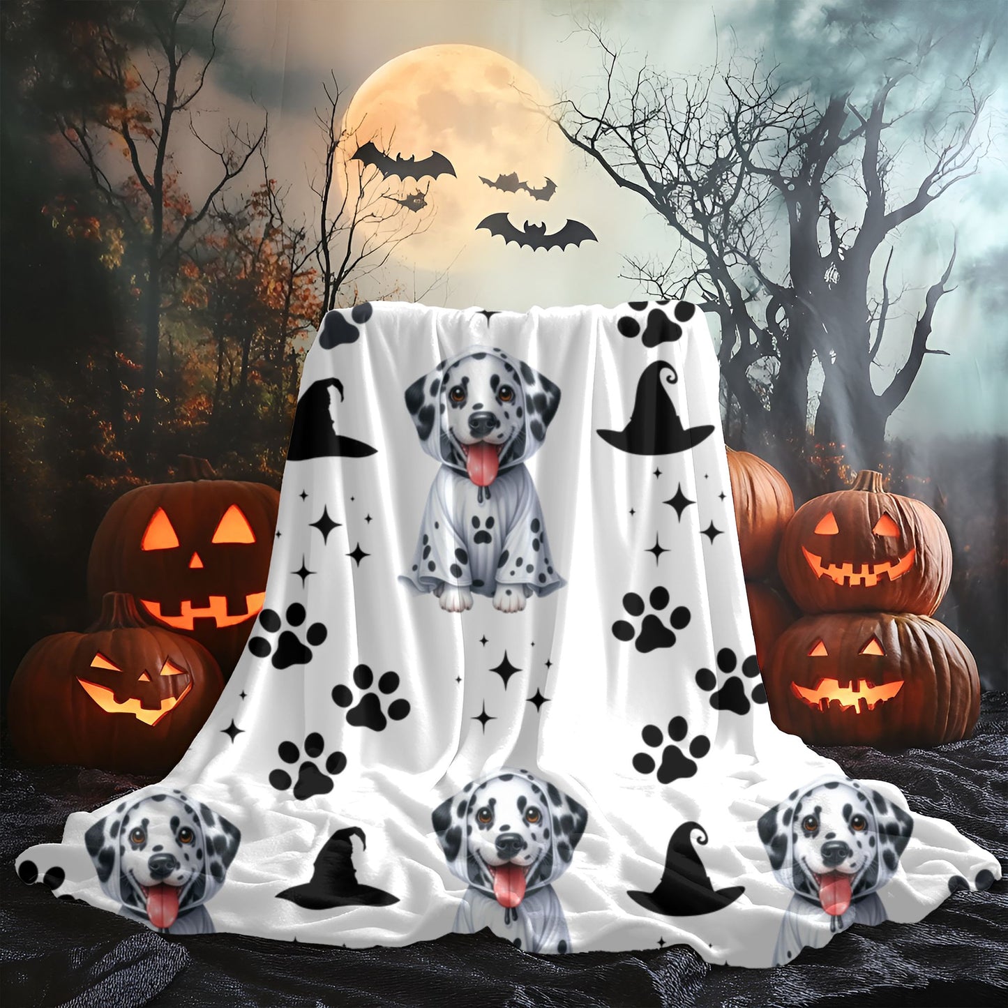 Cozy Dalmatian Print Throw Blanket - Perfect for Pet Lovers, Home Decor, Gift for Dog Owners, Snuggle Up, Fall Decor