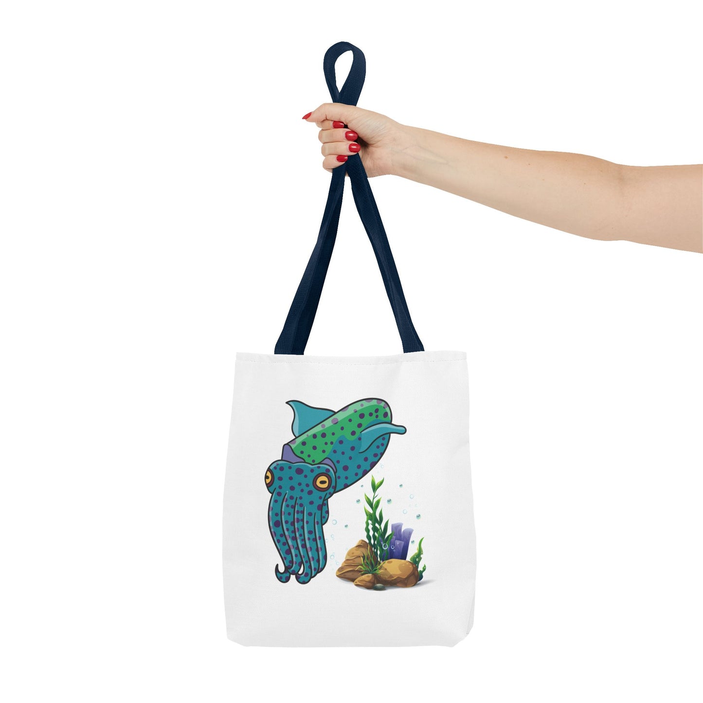 Cute with marine habitat coral and bubbles Tote Bag