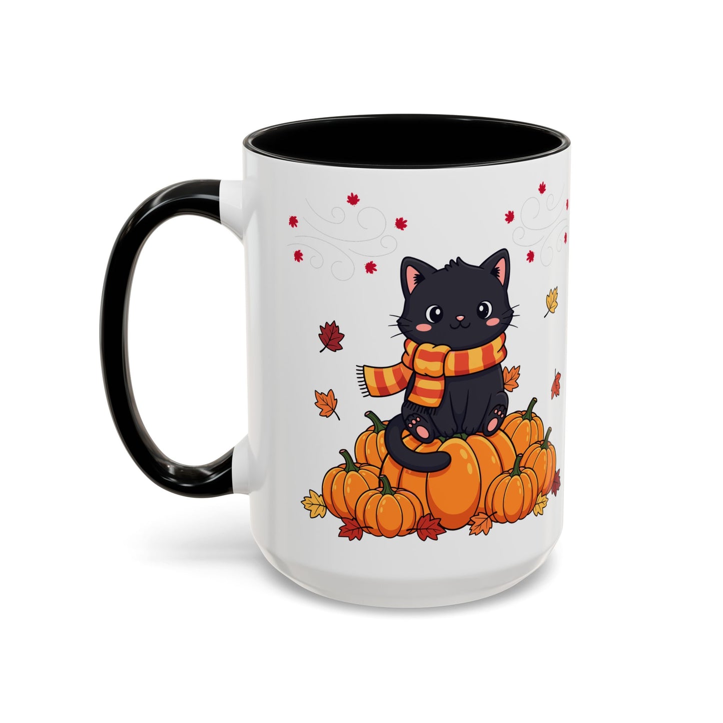 Adorable Pumpkin Cat Coffee Mug