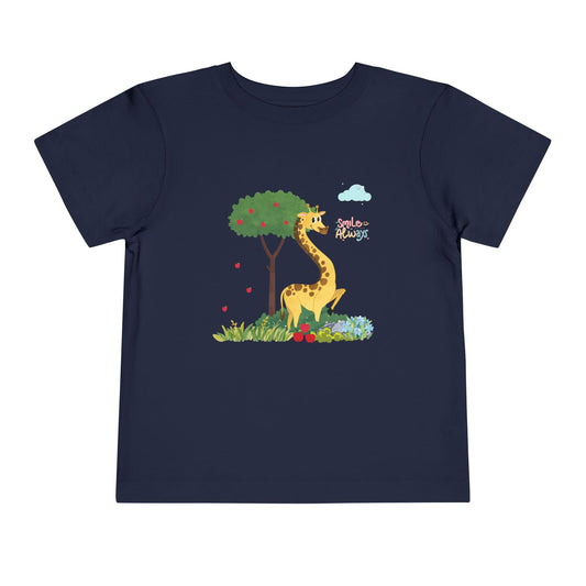 Adorable Toddler Giraffe Tee, Cute Kids Shirt, Playful Summer Top, Toddler Gift, Nature-Themed Children’s Apparel