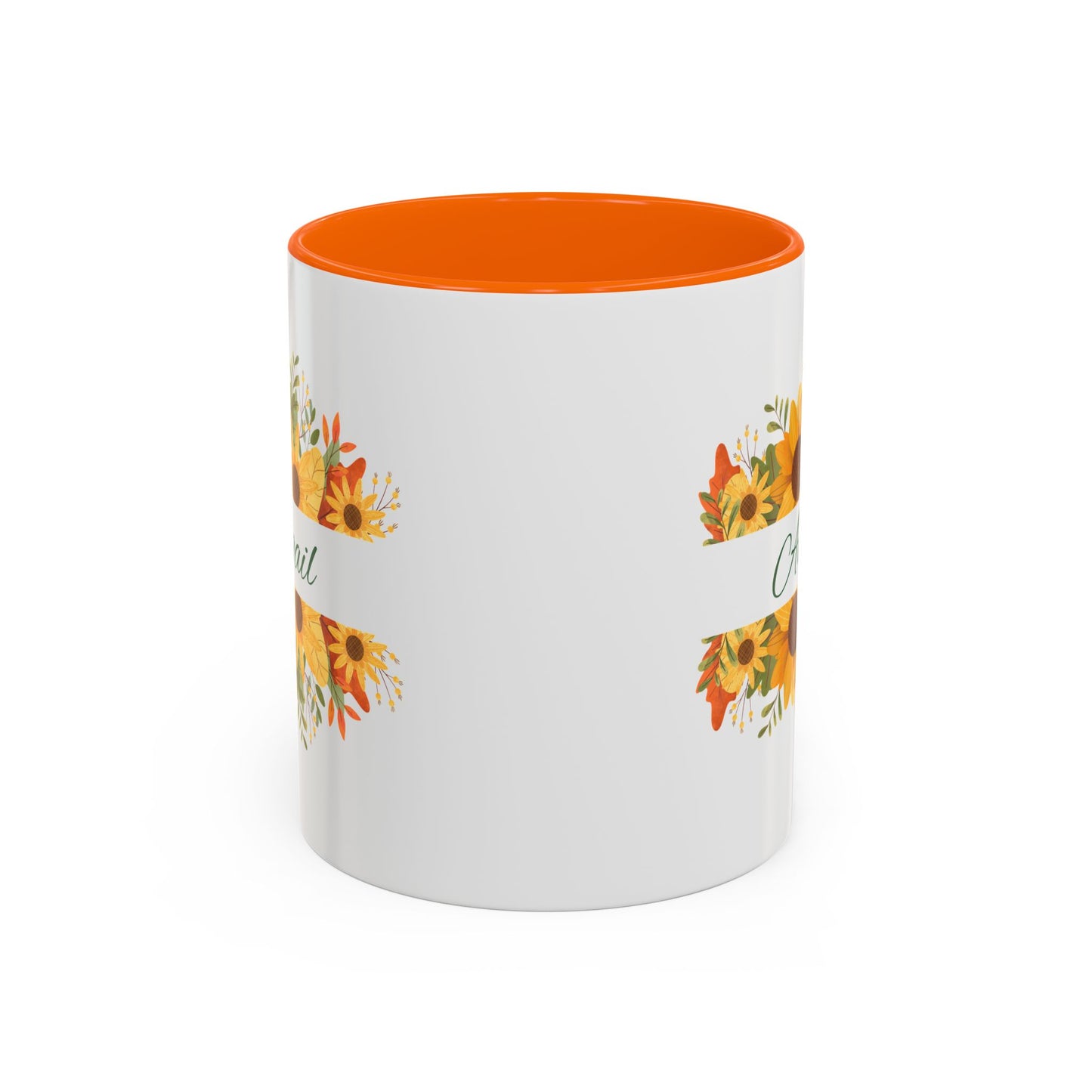 Custom Floral Name Coffee Mug - Personalized 11oz & 15oz Perfect Gift for Floral Lovers