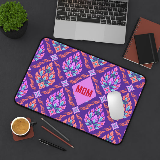 Colorful Floral Desk Mat for Moms - Perfect Home Office Decor