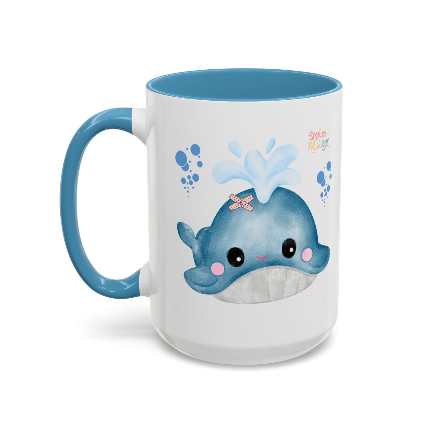 Whale with a bandage and bubble Coffee Mug