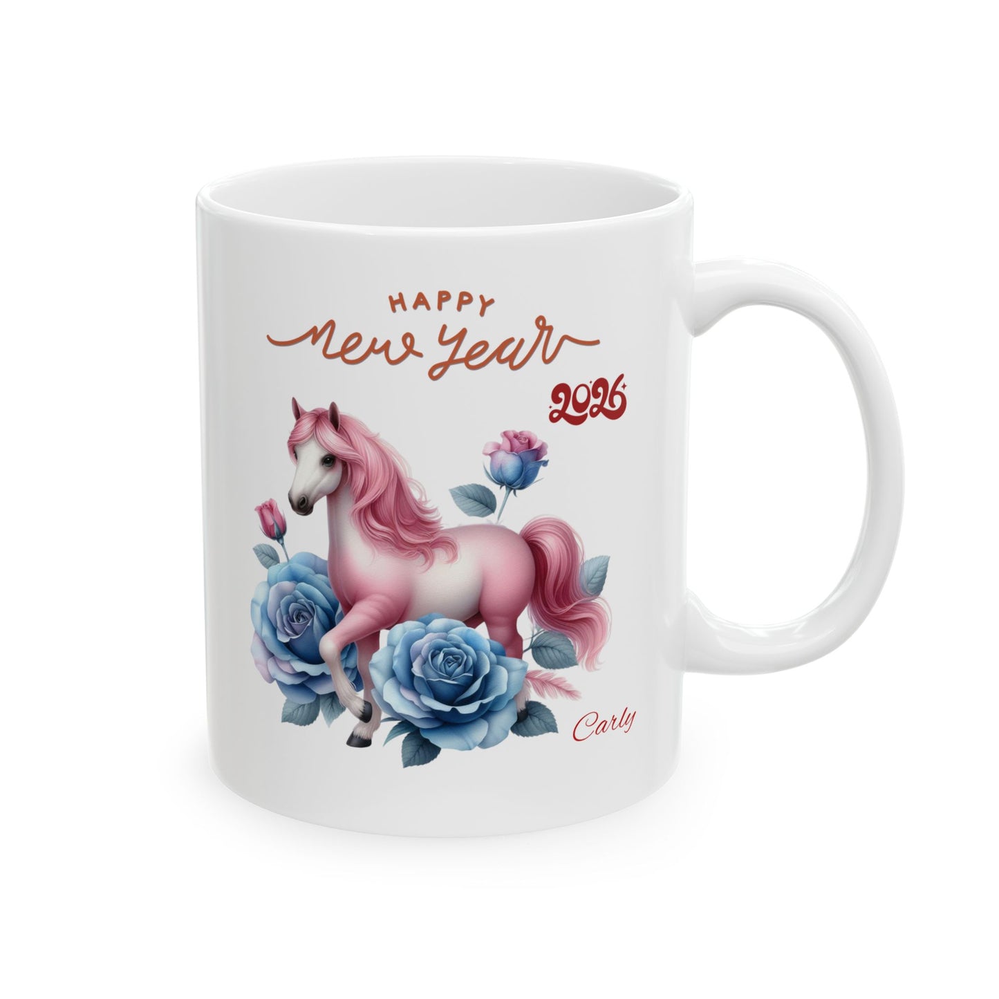 Unicorn Floral Ceramic Mug — 'Make Your Own Magic' 11oz & 15oz