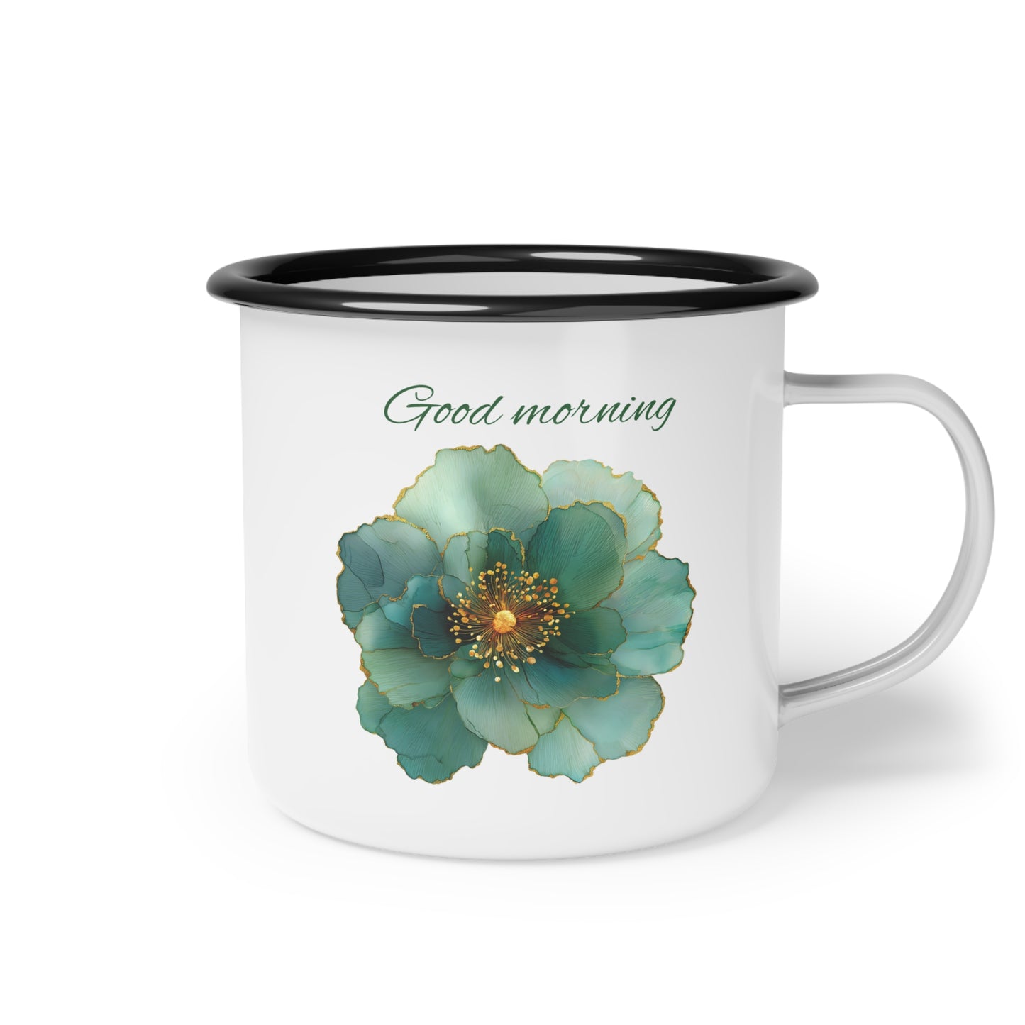 Floral Enamel Camp Cup - Rustic Sayings for Nature Lovers