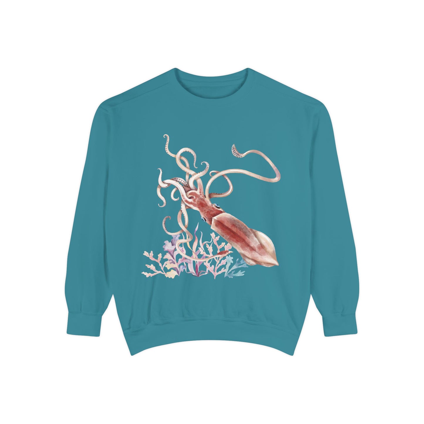 Squid dance of tentacles and translucence Unisex Garment-Dyed Sweatshirt