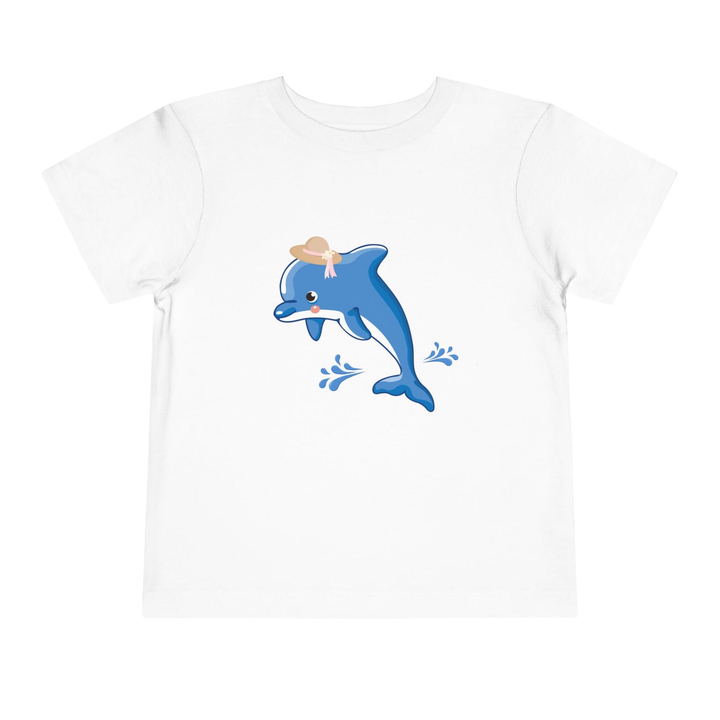 Adorable Dolphin Toddler Tee, Cute Kid's T-Shirt, Summer Outfit, Beach Day Apparel, Gift for Toddlers, Fun Children's Clothing