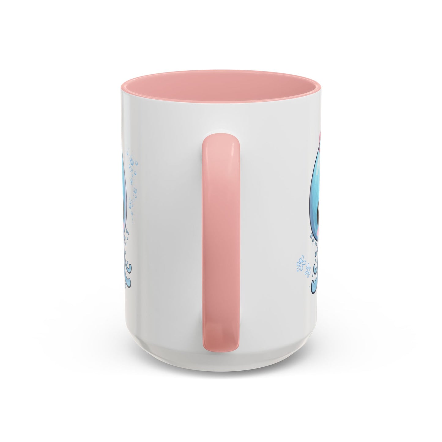 Blue jellyfish with a pink tiara Coffee Mug
