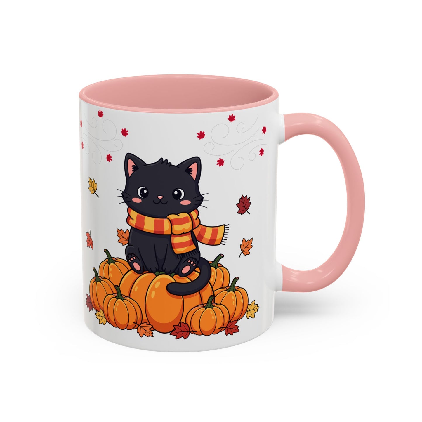 Adorable Pumpkin Cat Coffee Mug