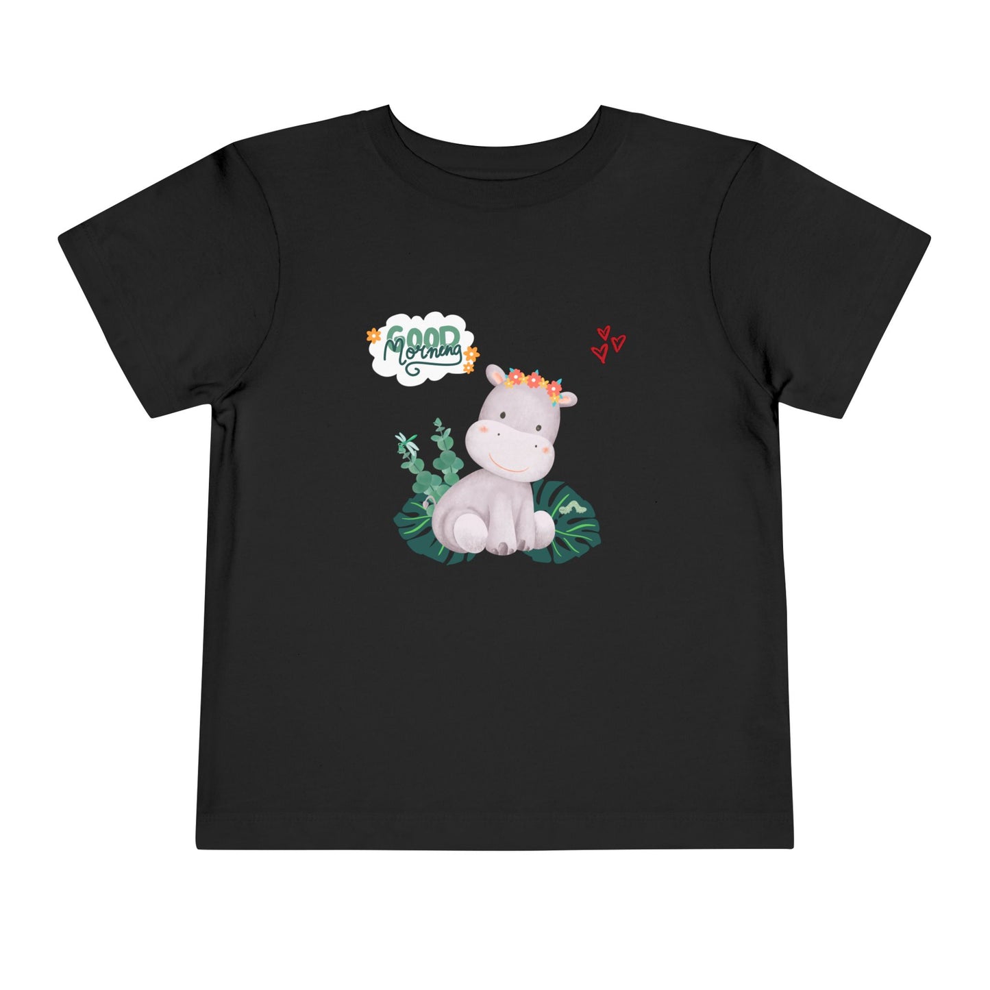 Toddler Short Sleeve Tee with Cute Hippo Design, Fun Kids Tee, Playful Toddler Clothing, Good Vibes T-Shirt, Gift for Little Ones, [...]