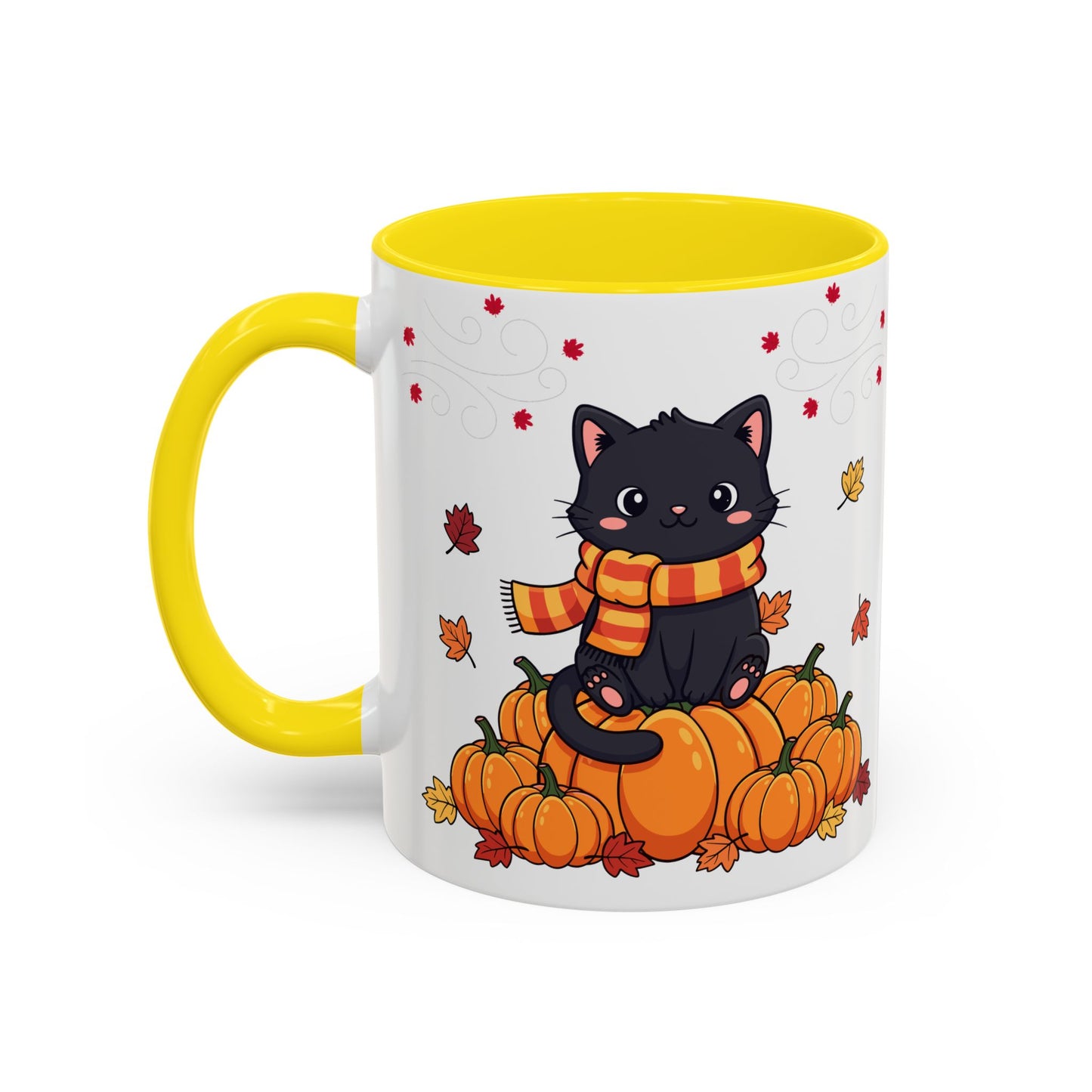 Adorable Pumpkin Cat Coffee Mug
