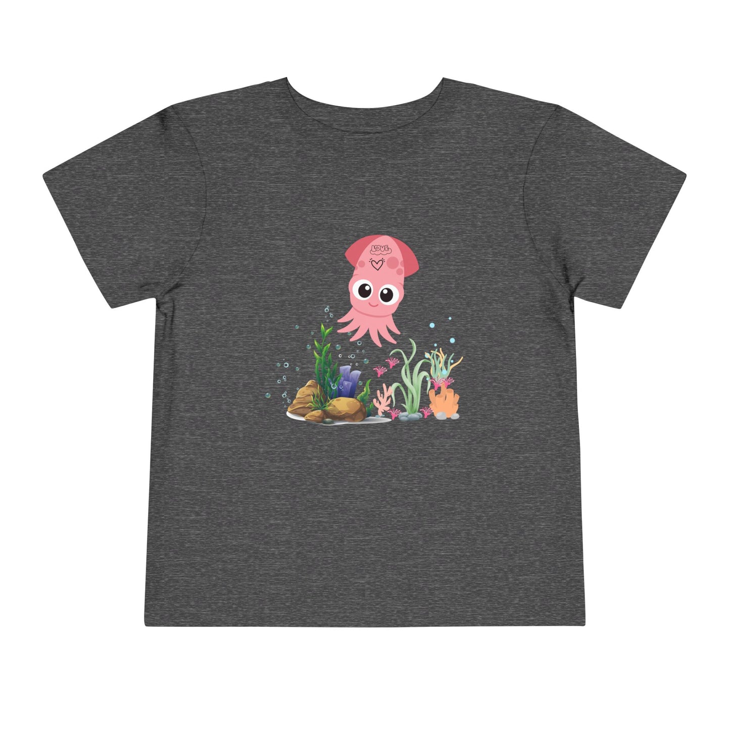 Adorable Pink Octopus Toddler Tee, Kids Beach Shirt, Summer Outfit, Birthday Gift, Animal Lover Top