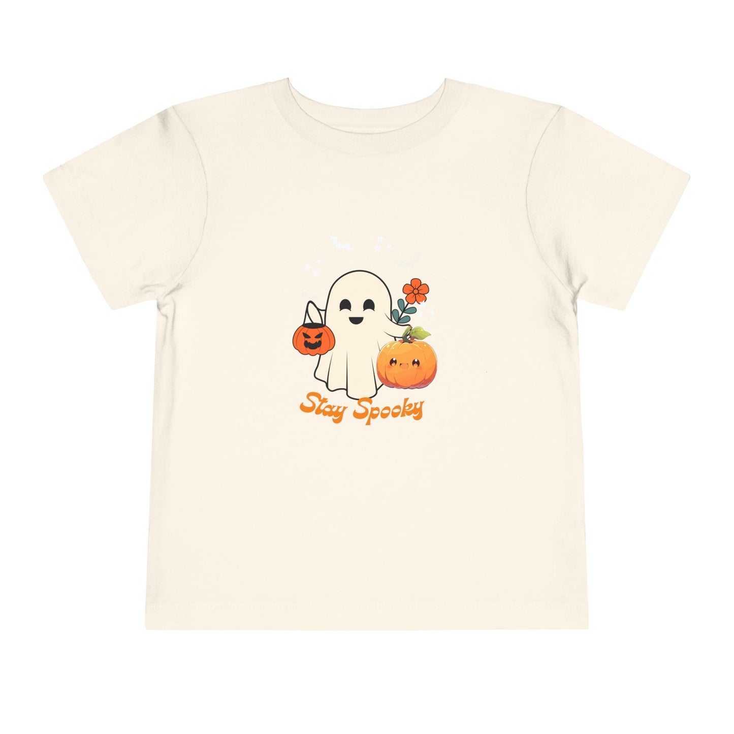 Toddler Halloween Tee - Adorable Ghost and Pumpkin Design, Perfect for Fall Festivities, Trick-or-Treating, Kids' Parties, and Everyday Wear