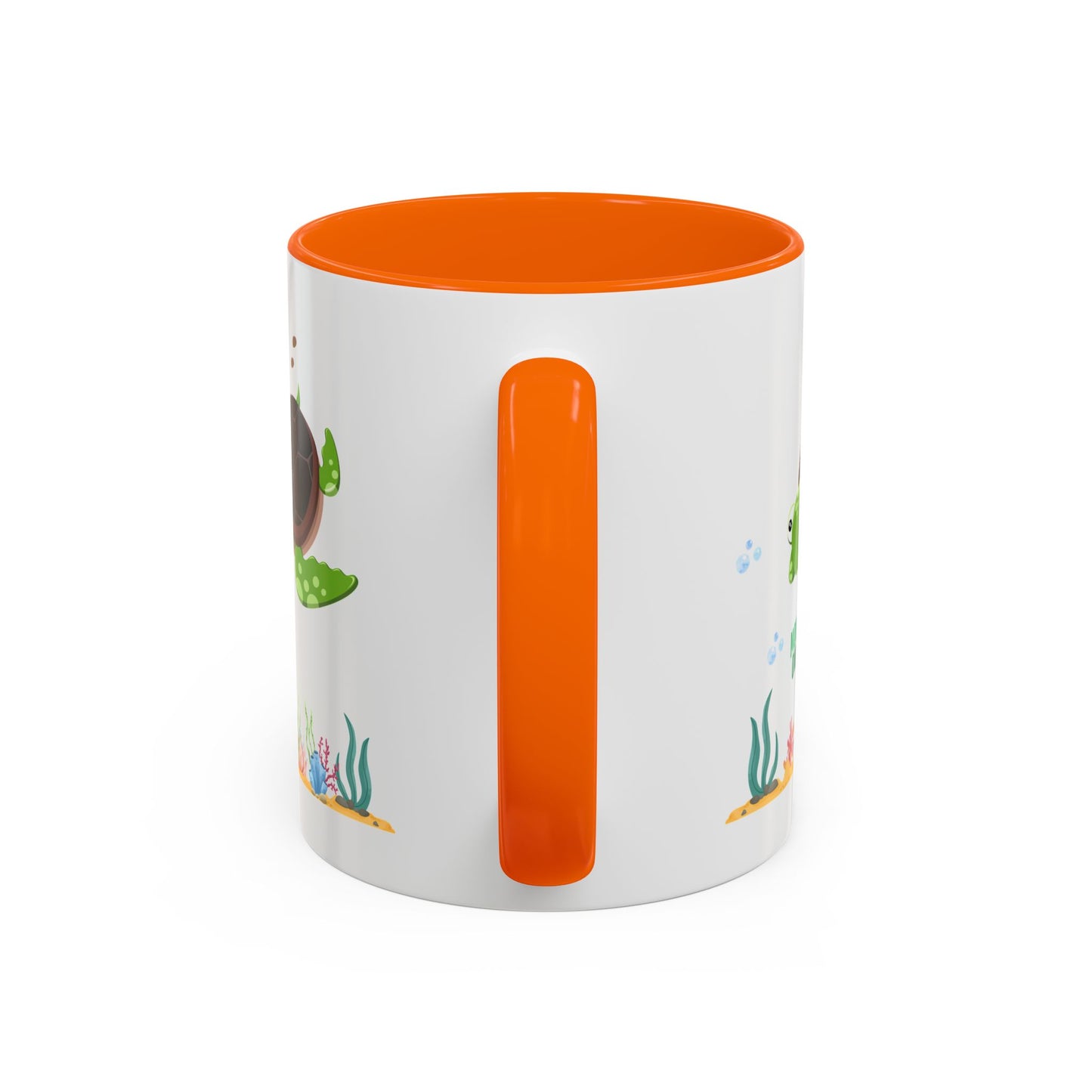 Turtle with seaweed and bubble Coffee Mug