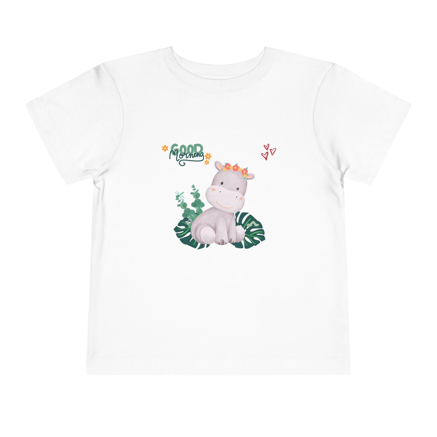 Toddler Short Sleeve Tee with Cute Hippo Design, Fun Kids Tee, Playful Toddler Clothing, Good Vibes T-Shirt, Gift for Little Ones, [...]