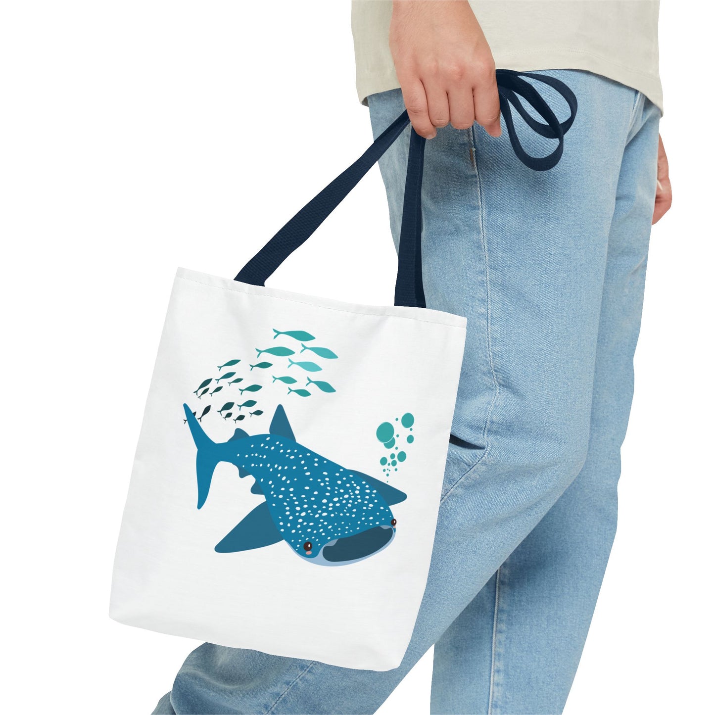 Whale Shark school of fish and buddles Tote Bag