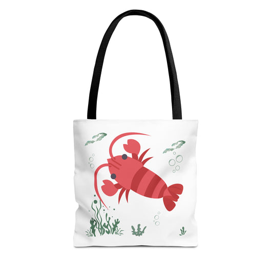Red crayfish in an aquatic environment Tote Bag