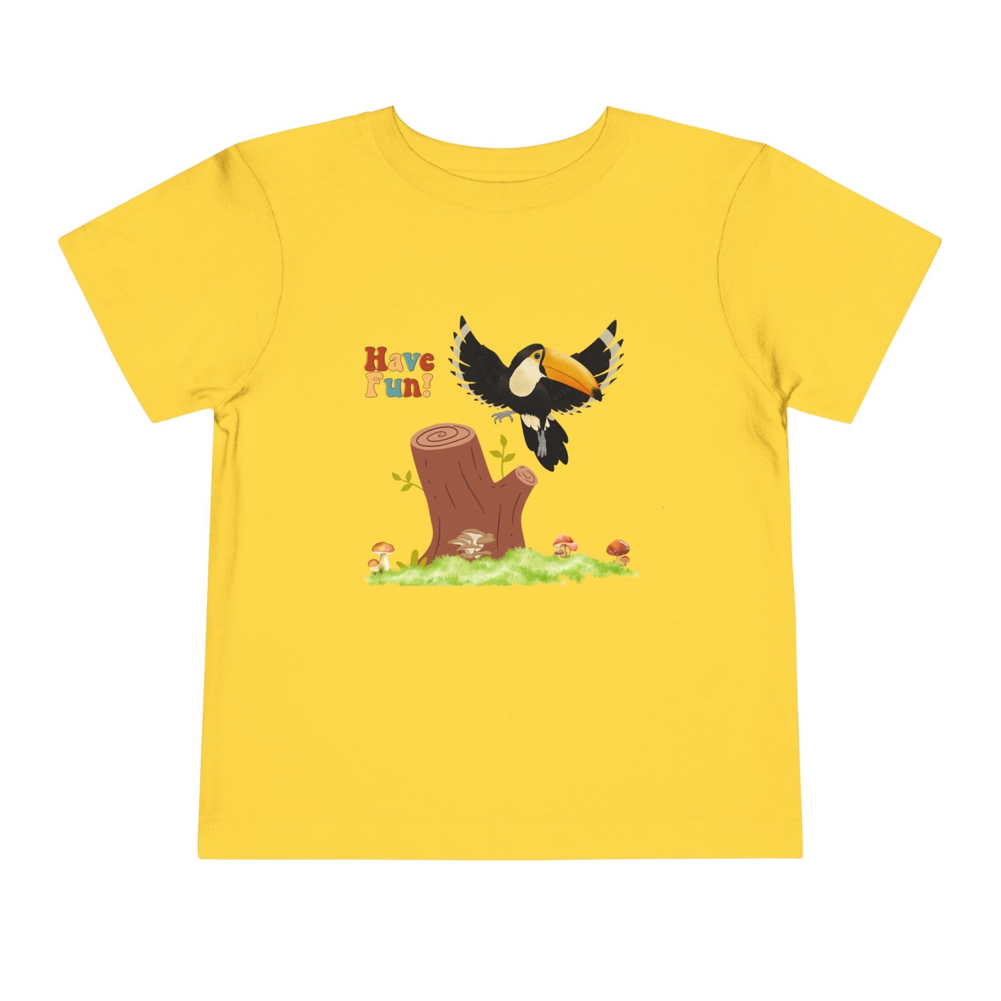 Toddler Short Sleeve Tee - "Have Fun!" Cute and Playful Tee for Kids, Toddler Gift, Summer Outfit, Birthday, Outdoor Adventures
