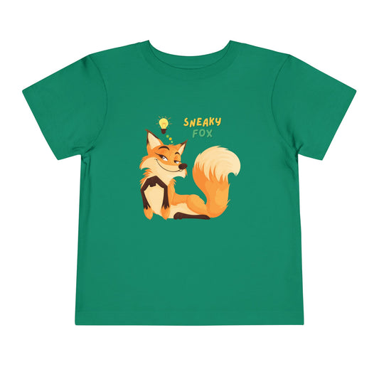Sneaky Fox Toddler Tee, Cute Toddler Shirt, Animal Lover Gift, Kids Birthday Outfit, Nursery Decor