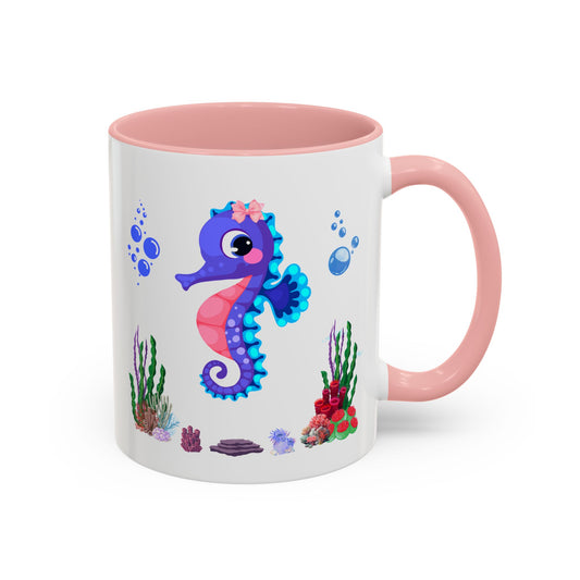 Seahores playful under the sea Coffee Mug
