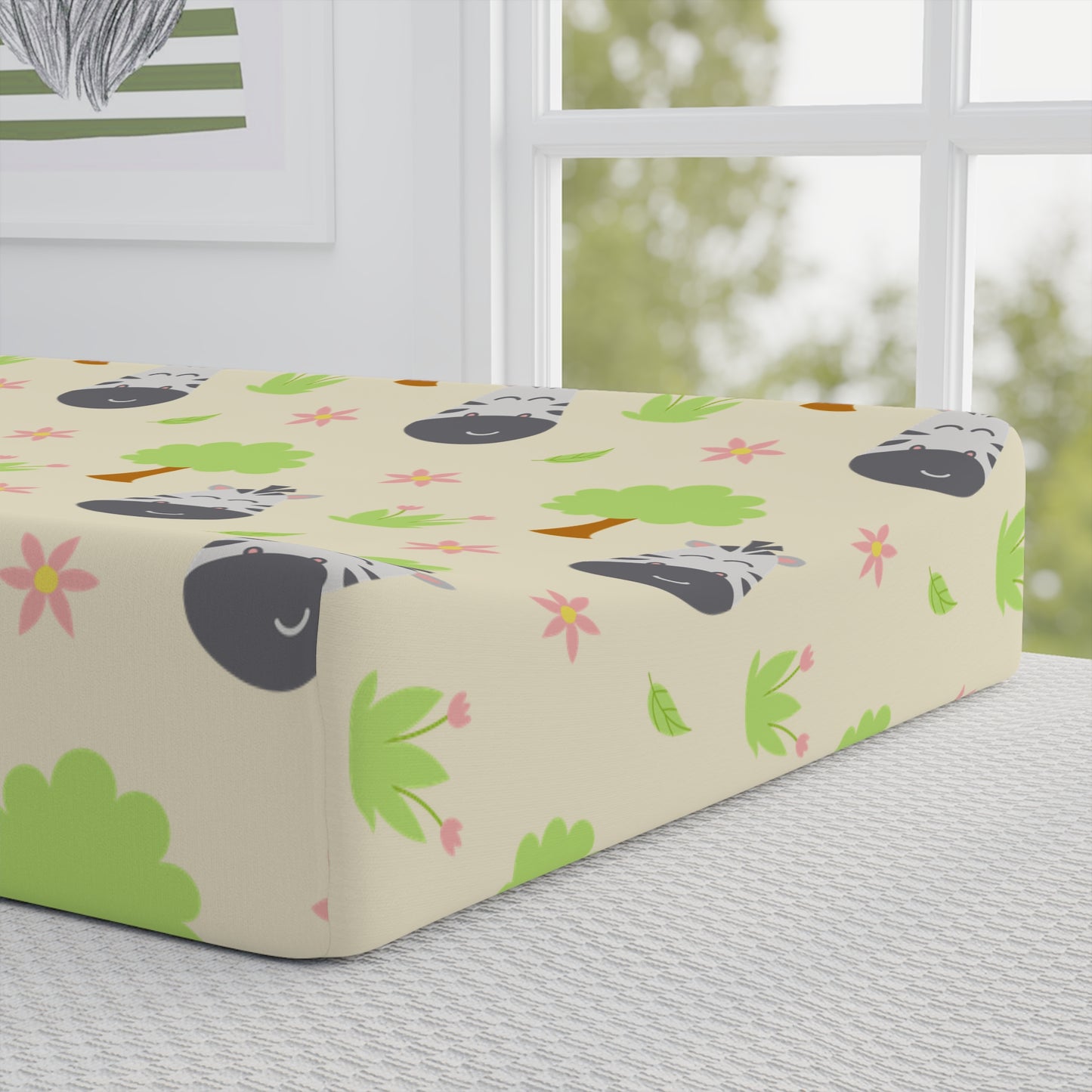 Baby Changing Pad Cover — Cute Woodland Koala & Tree Nursery Pattern