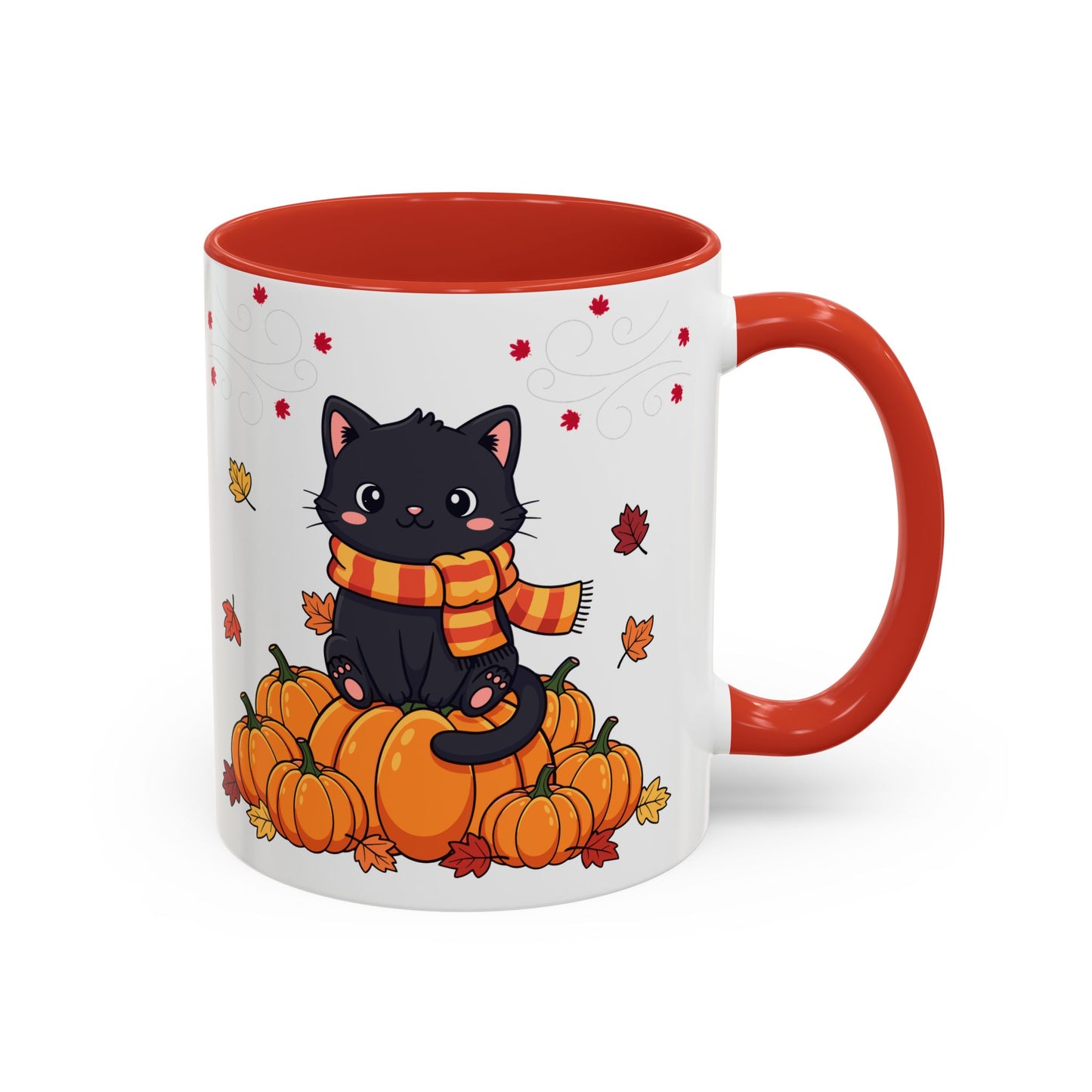 Adorable Pumpkin Cat Coffee Mug