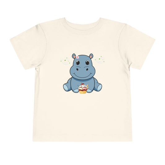 Adorable Hippo Toddler Tee, Cute Summer Shirt, Baby Gift, Birthday Outfit, Kids Casual Wear, Playful Everyday Apparel