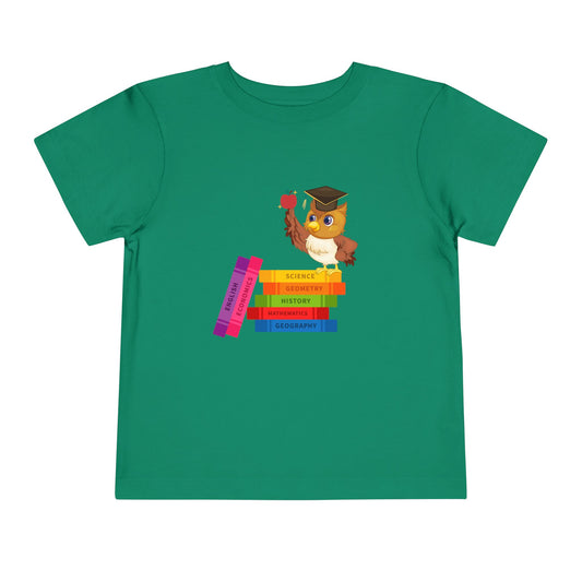 Graduation Owl Toddler Tee, Kids Graduation Gift, Cute Animal Shirt, Back to School Outfit, Book Lover Apparel, Preschool Tee
