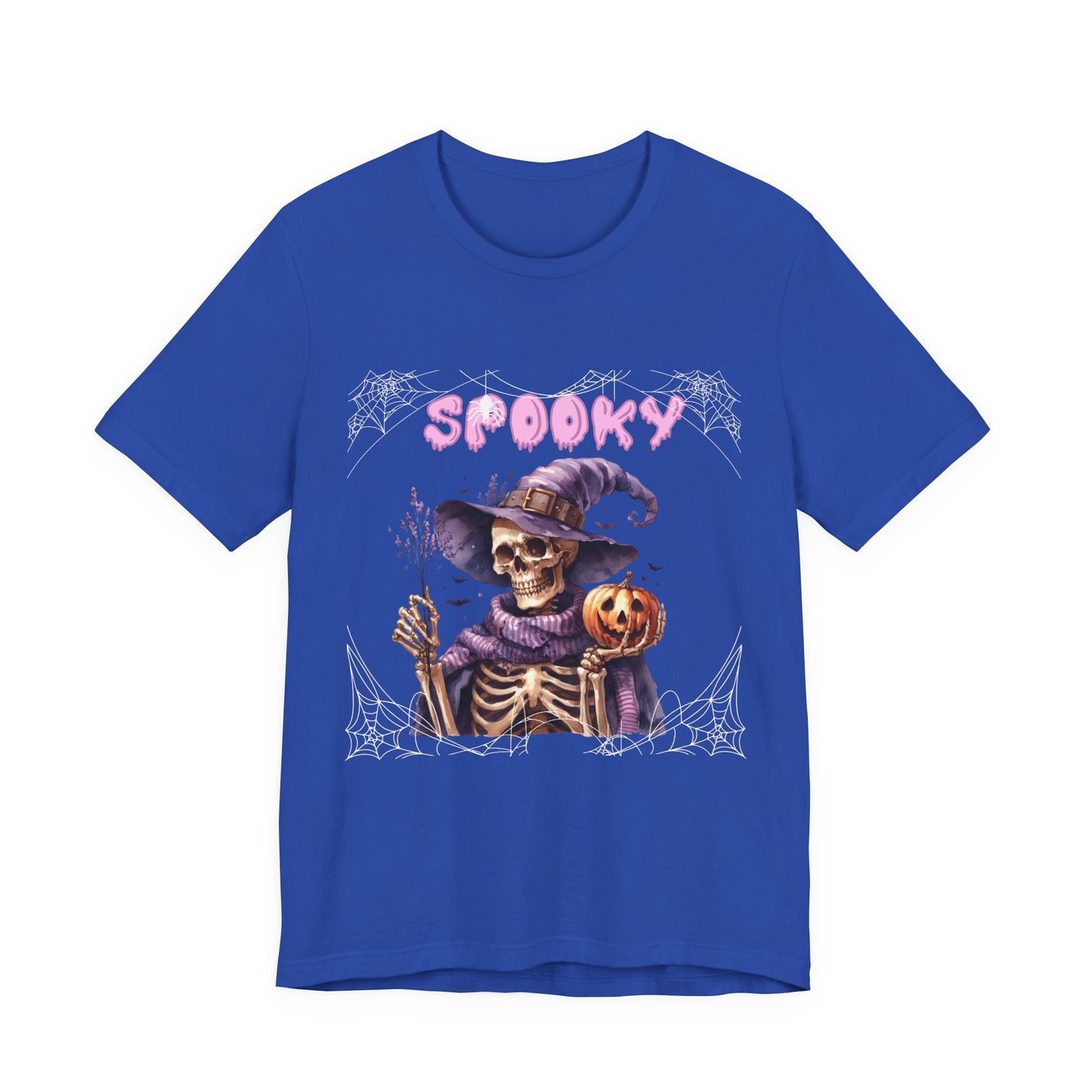 Spooky Skeleton Halloween Tee, Unisex Halloween Shirt, Trick or Treat Apparel, Fall Festivity Clothing, October Celebration Top