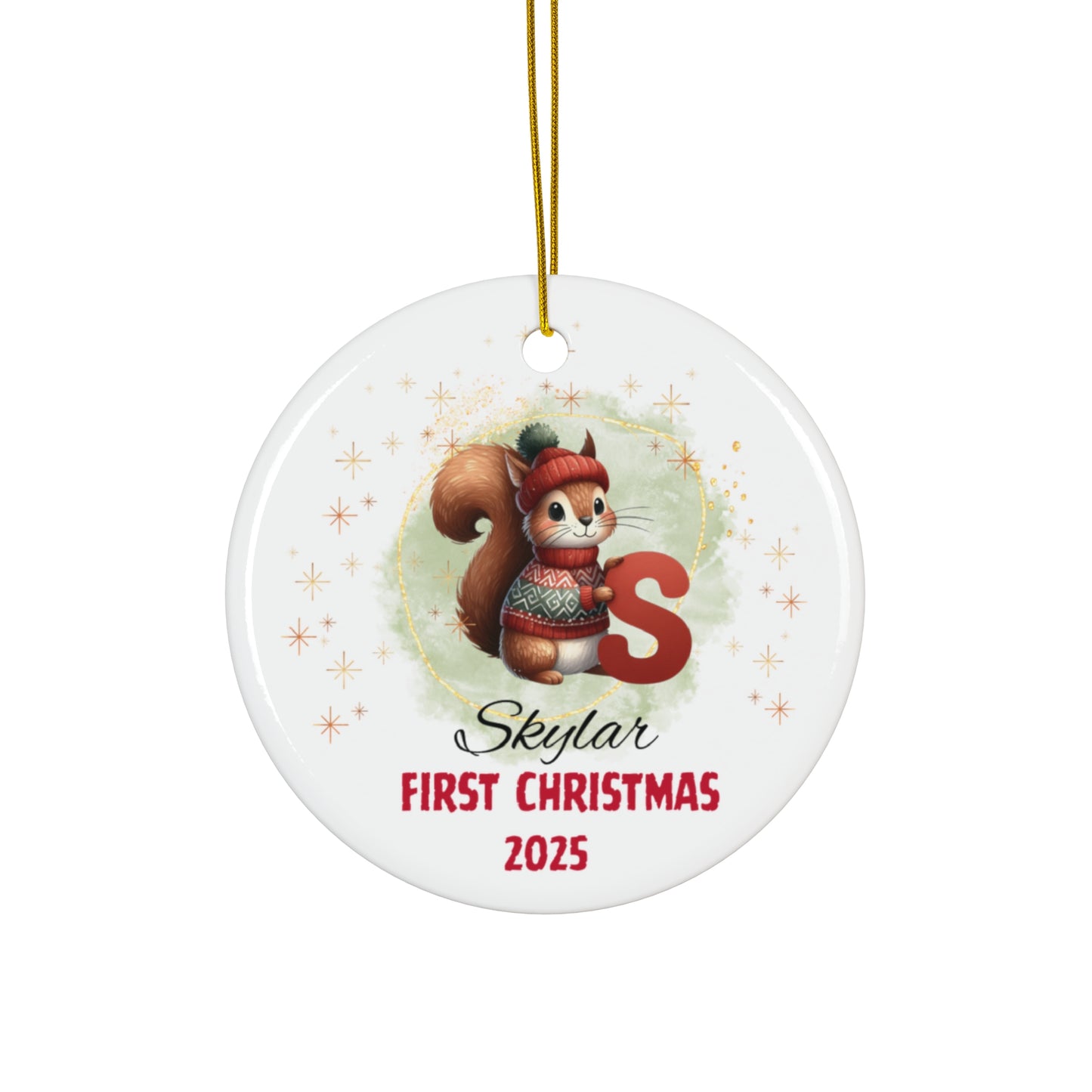 Personalized First Christmas Ornament, Custom Holiday Decoration, Baby's First Christmas Keepsake, Unique Gift for New Parents, [...]