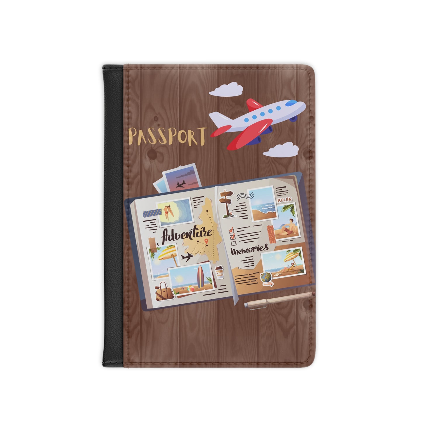 Passport Cover - Travel Journal Design (Adventure & Memories)