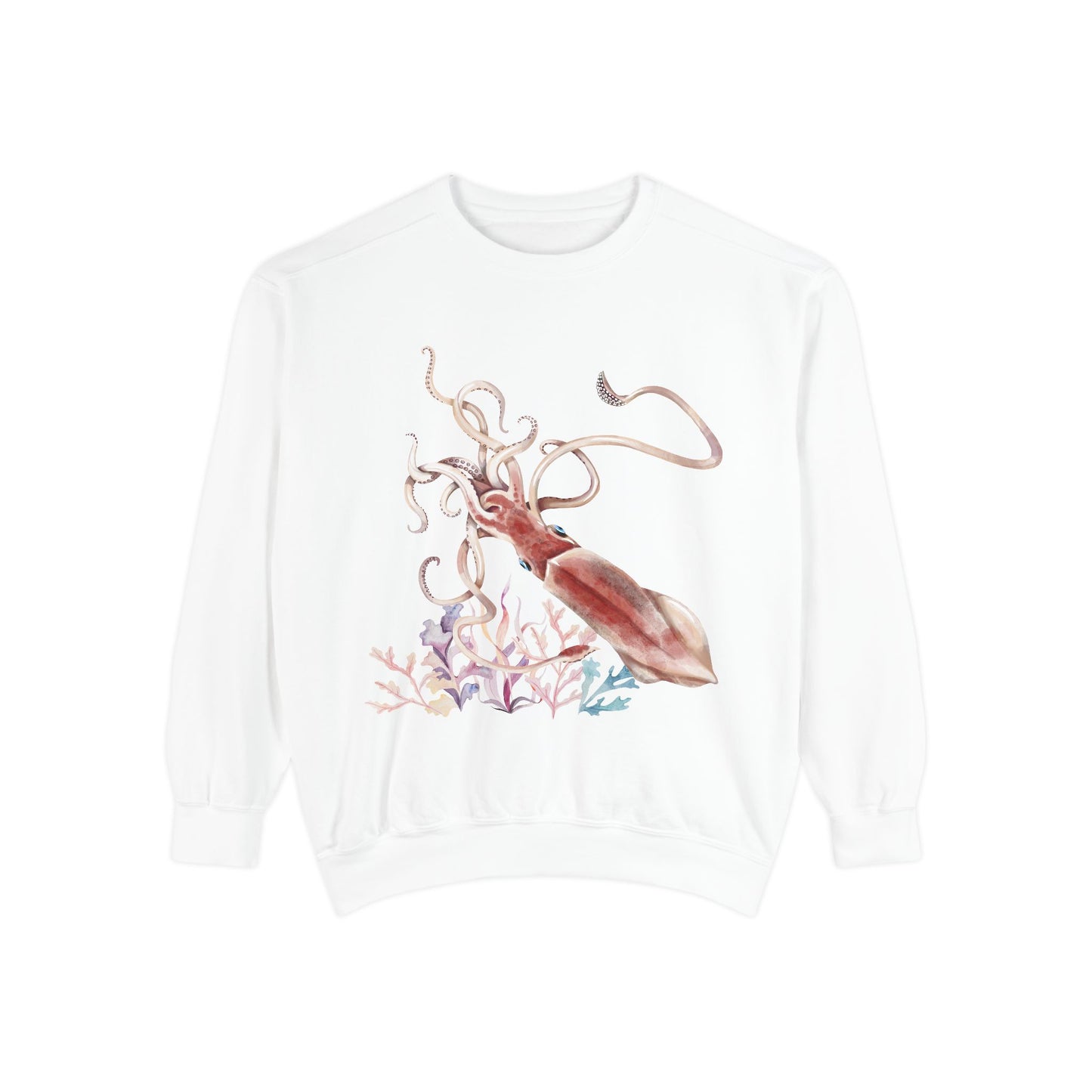 Squid dance of tentacles and translucence Unisex Garment-Dyed Sweatshirt