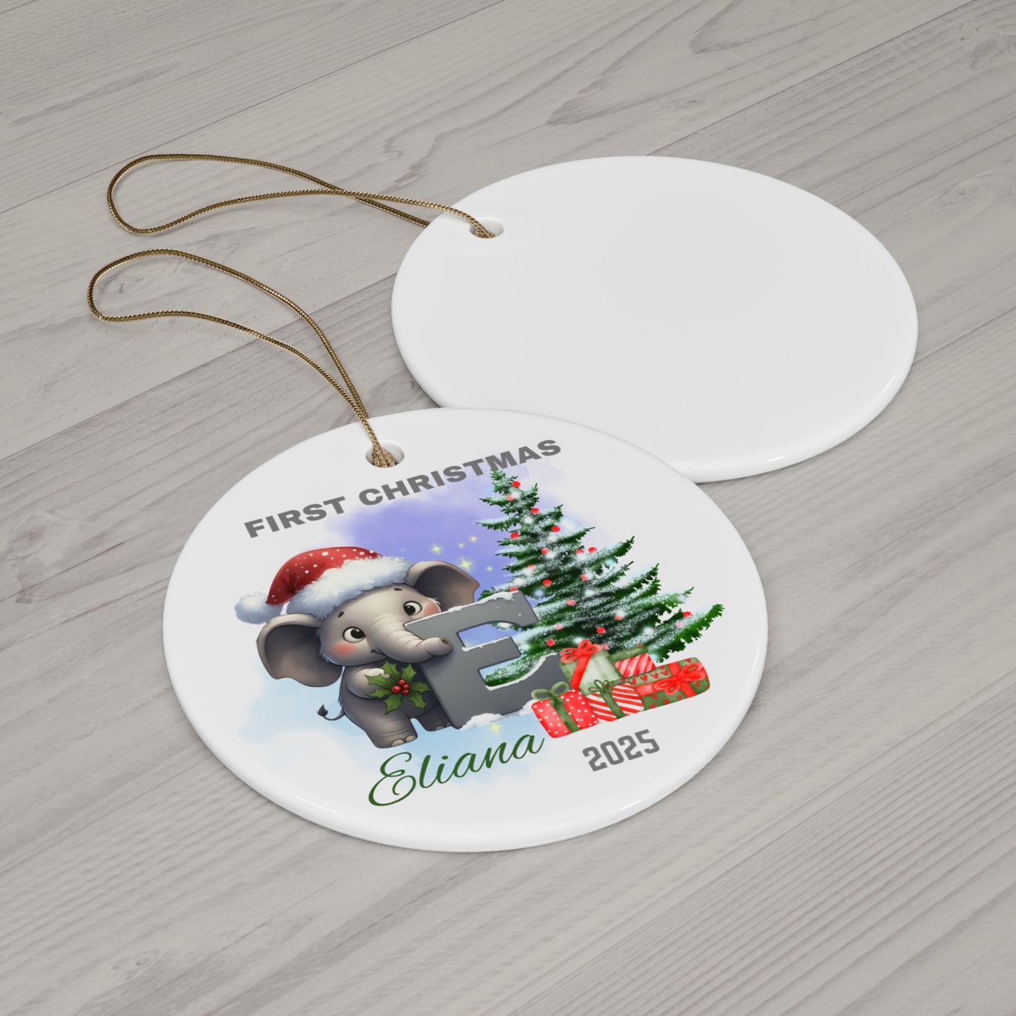 Personalized Christmas Ornament, Keepsake Holiday Decoration, First Christmas Keepsake, Unique Gift for Baby's First Christmas, [...]