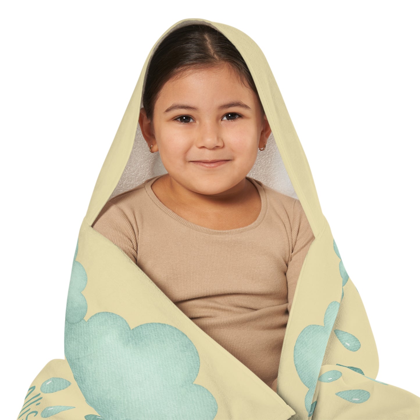 Duckling Hooded Towel — Personalized Kids Beach & Bath Towel with Umbrella Design
