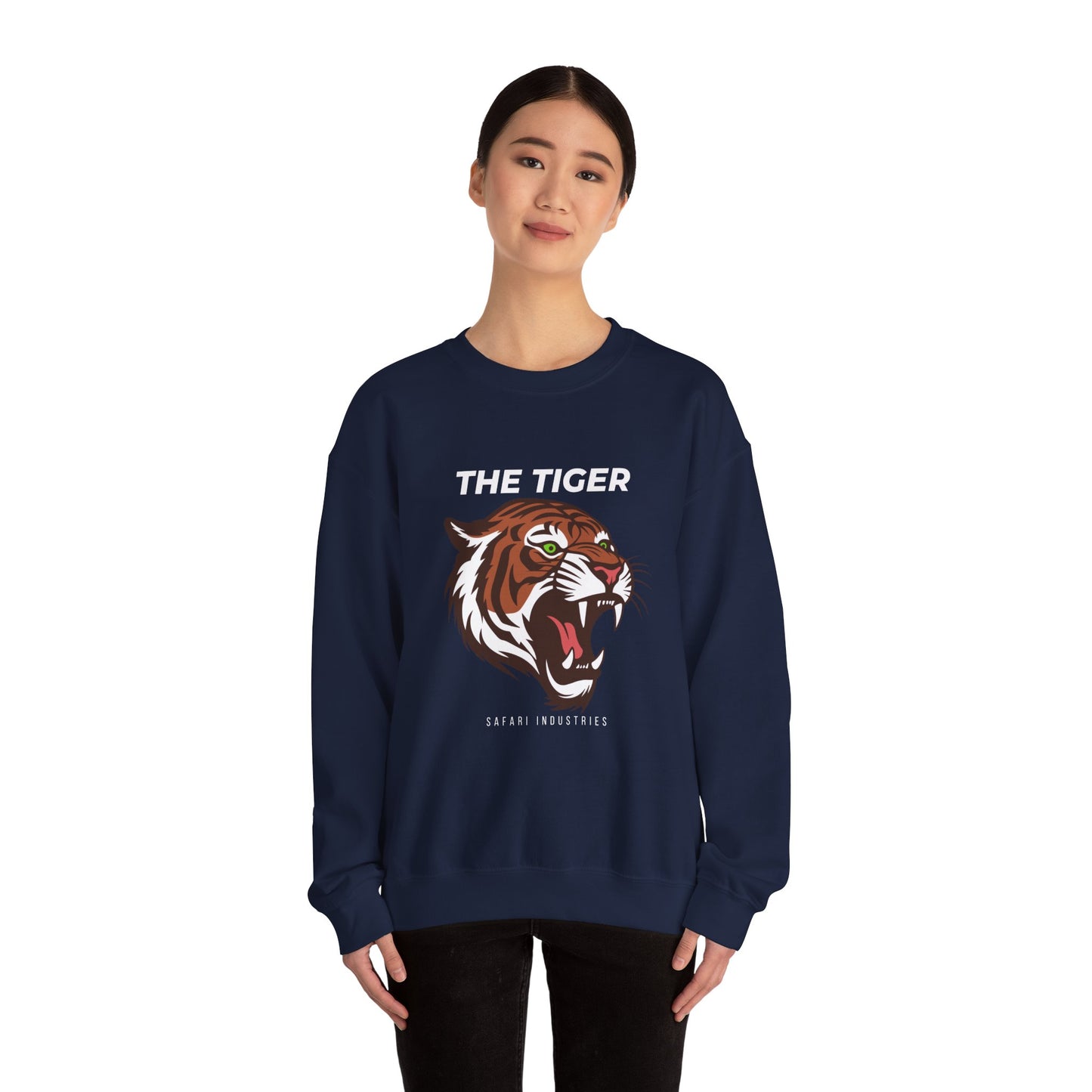 Fierce Tiger Sweatshirt - Unisex Heavy Blend™ Crewneck, Cozy Tiger Graphic, Perfect for Lounging, Gift for Nature Lovers, Casual [...]