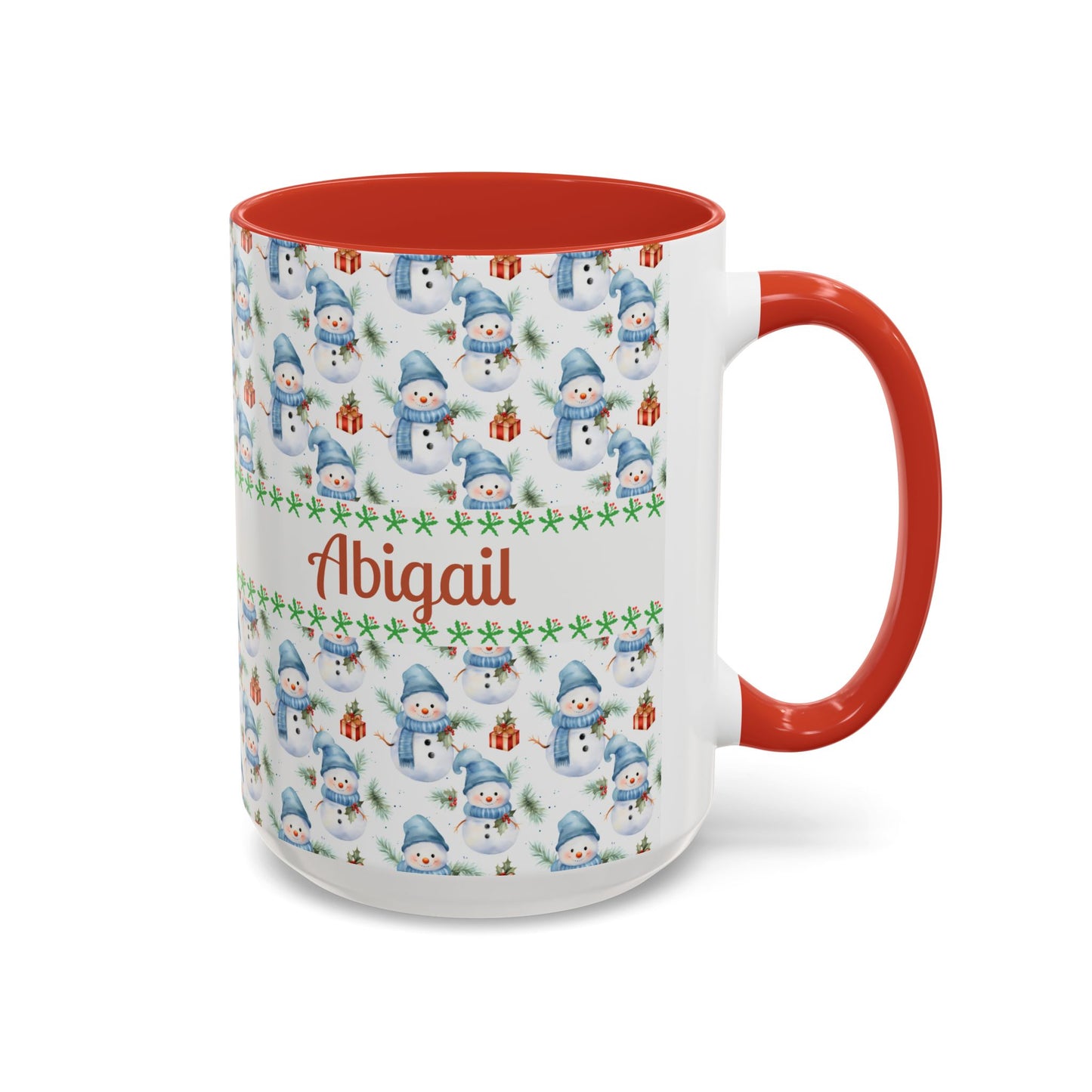Festive Snowman Coffee Mug, Personalized Holiday Mug, Winter Decor, Gift for Her, Cute Coffee Cup