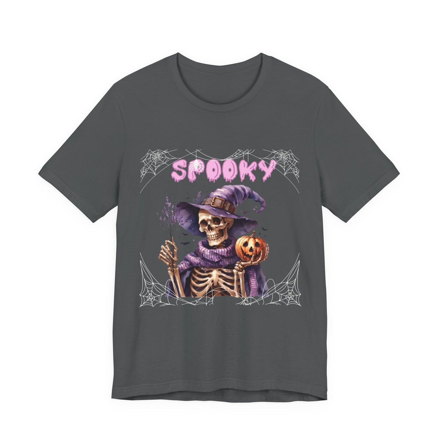 Spooky Skeleton Halloween Tee, Unisex Halloween Shirt, Trick or Treat Apparel, Fall Festivity Clothing, October Celebration Top