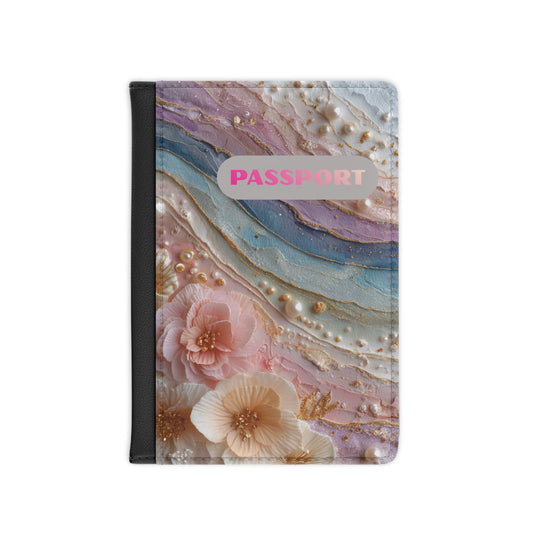 Floral Globe Passport Cover – Travel Tickets & Map Passport Holder