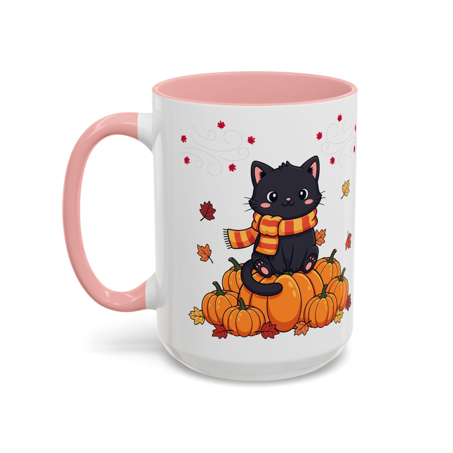 Adorable Pumpkin Cat Coffee Mug