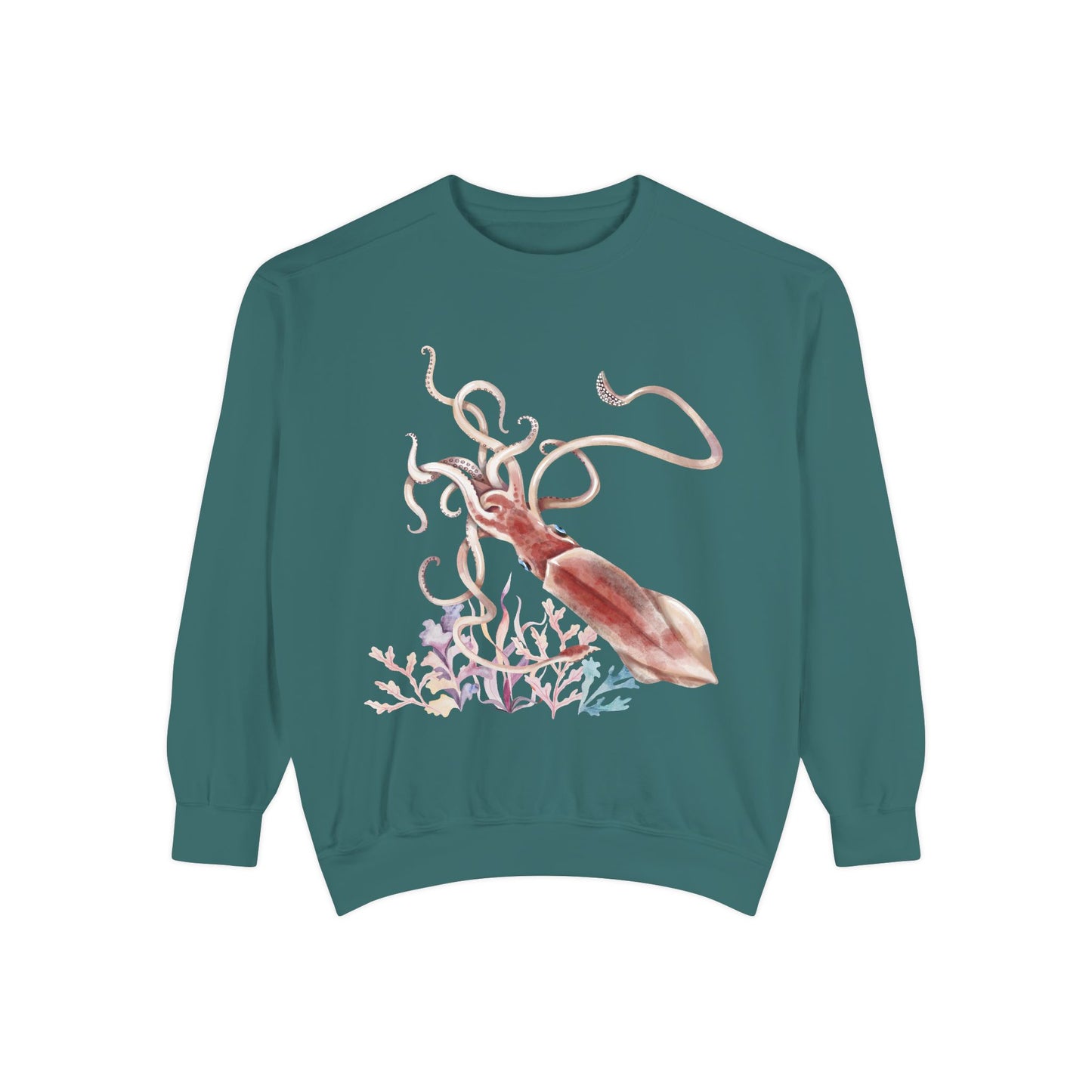 Squid dance of tentacles and translucence Unisex Garment-Dyed Sweatshirt