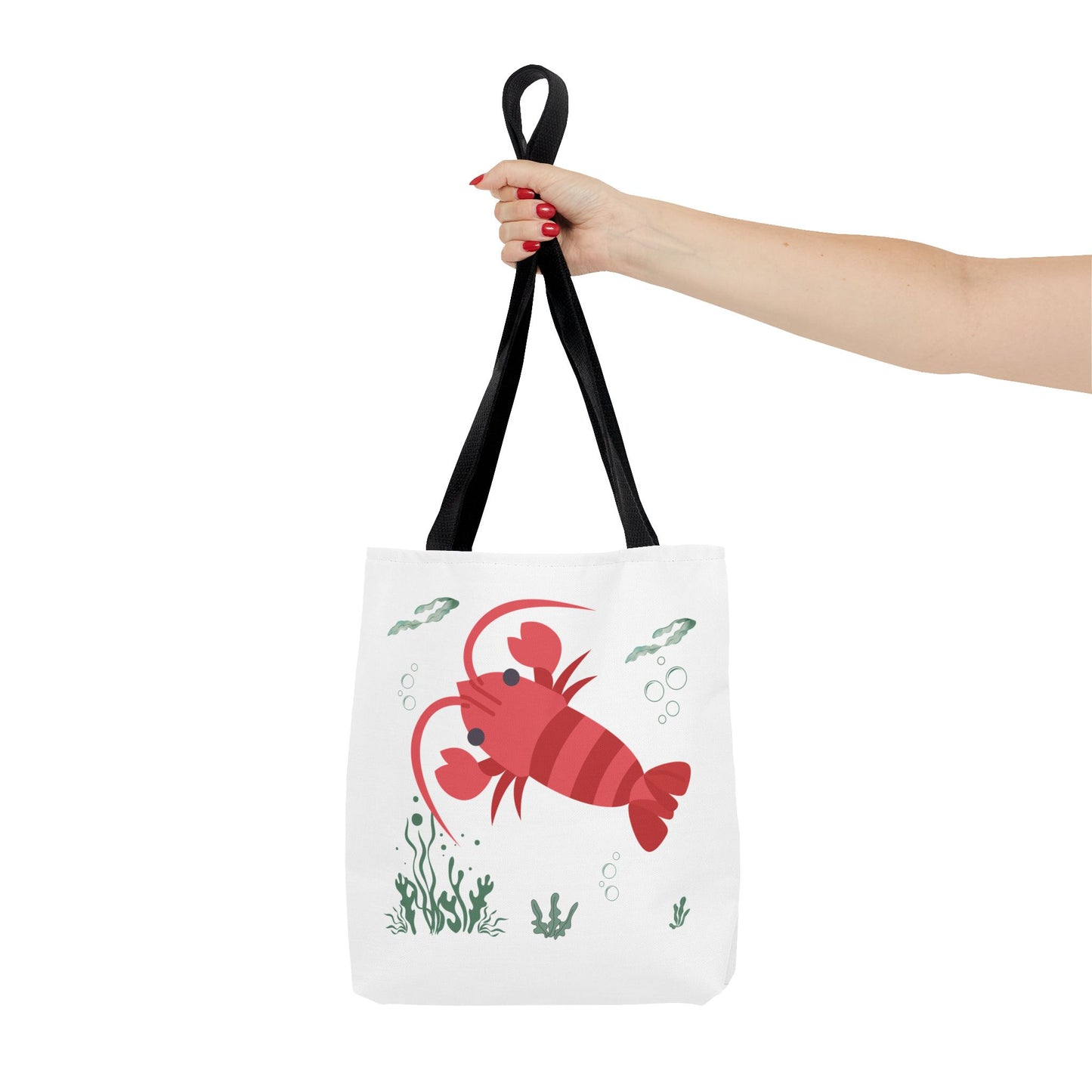 Red crayfish in an aquatic environment Tote Bag