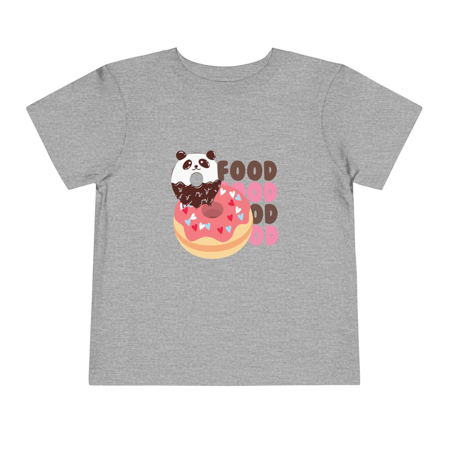 Cute Panda Foodie Toddler Tee, Kids T-Shirt, Animal Lover Gift, Birthday, Playtime, Casual Wear, Summer Outfit